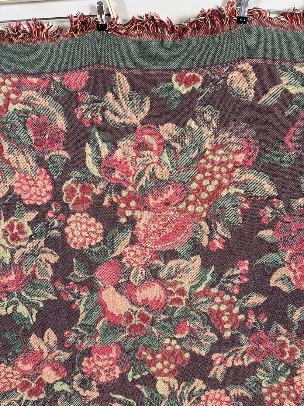 Vintage Bob Timberlake Floral Tapestry Throw Blanket - Picture 3 of 4